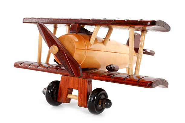 istock Wooden vintage plane toy 176606039