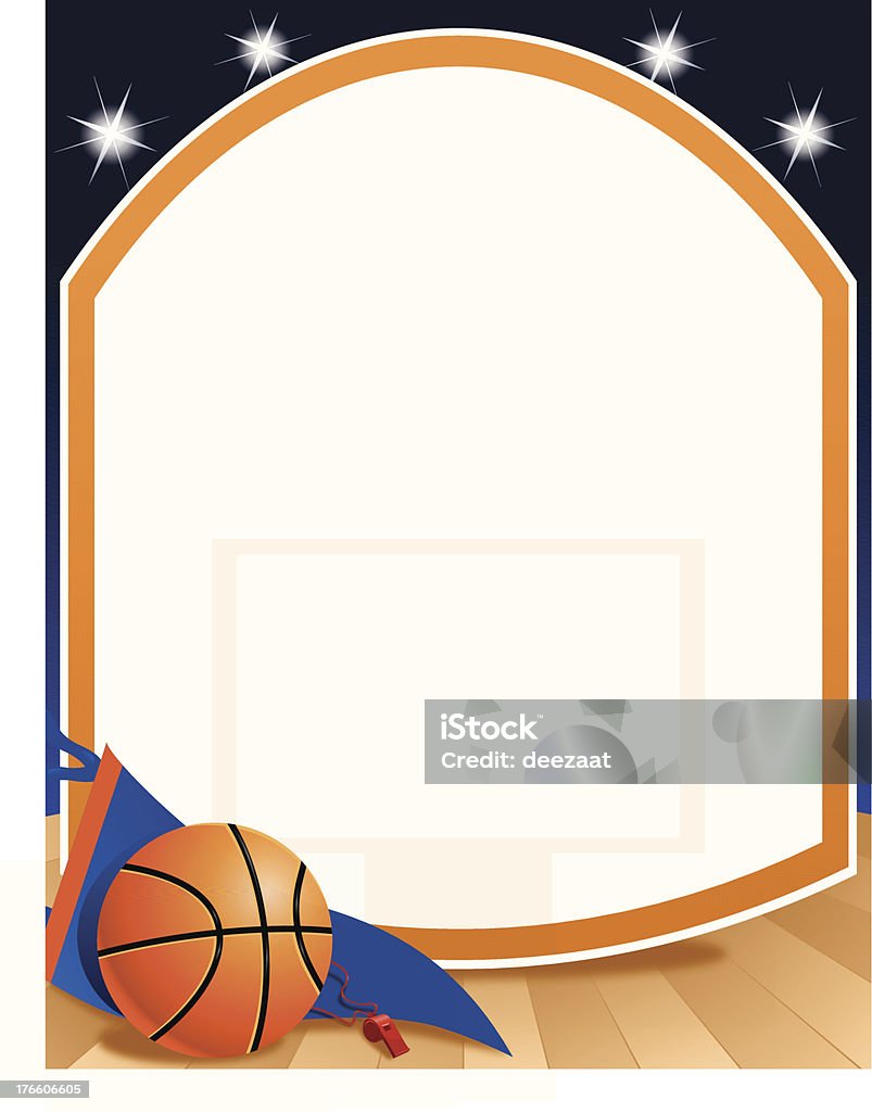 Fondo de baloncesto - arte vectorial de Baloncesto libre de derechos