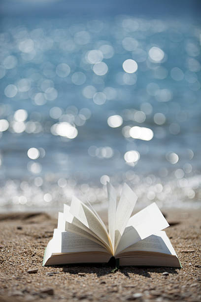 istock Book in the wind with sea glitters 176607487