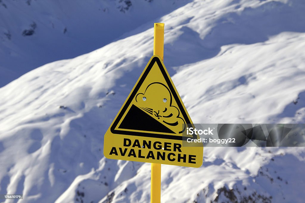 Placa de Avalanche - Foto de stock de Avalanche royalty-free
