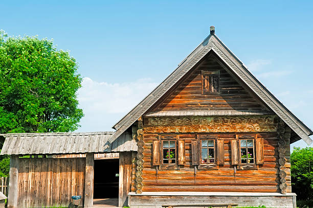 istock Village house with a small yard. 176612694