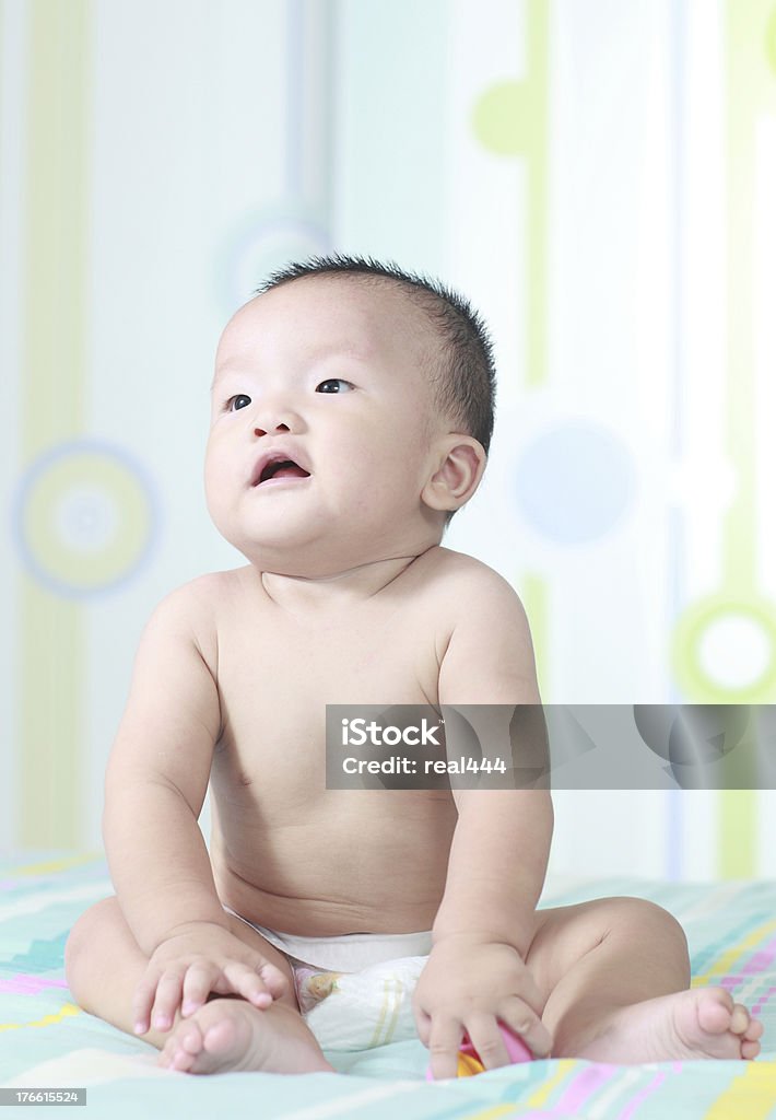 Engraçado bebê asiático - Royalty-free 2-5 Meses Foto de stock