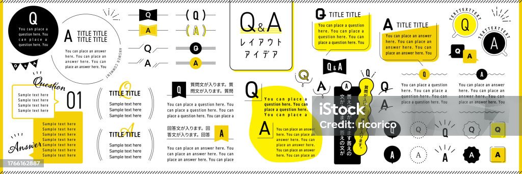 Textos Layout Vetores de Ideias De Design De Layout De P A Com Quadros De Texto ...