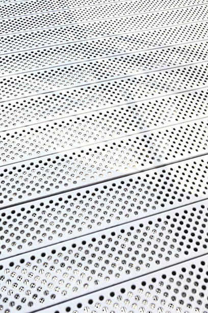 perforated metal stock photo