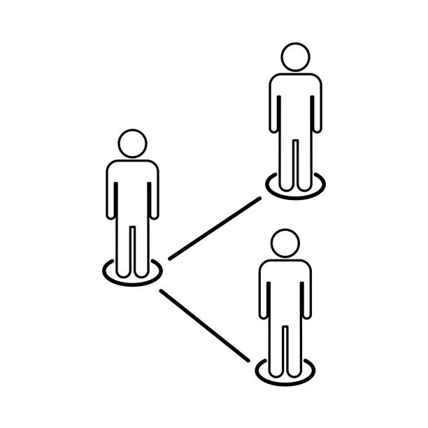 ilustrações, clipart, desenhos animados e ícones de ícone linear de dados demográficos no fundo branco. - equality disabled stick figure equal opportunity