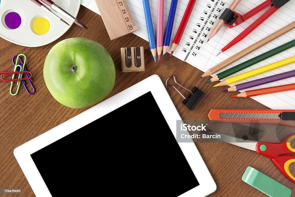 School Objekte - Lizenzfrei Schulbedarf Stock-Foto