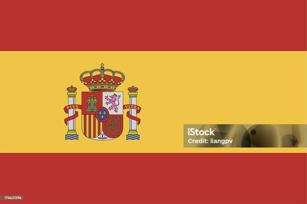 Bandeira da Espanha - Vetor de Bandeira Espanhola royalty-free