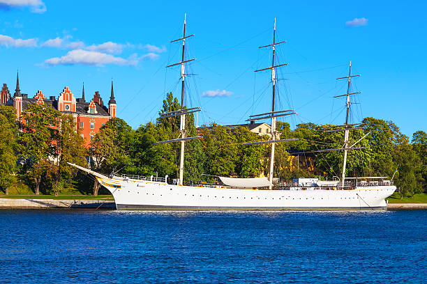 nave storica "fa chapman" (costruito 1888) a stoccolma, svezia - af chapman foto e immagini stock