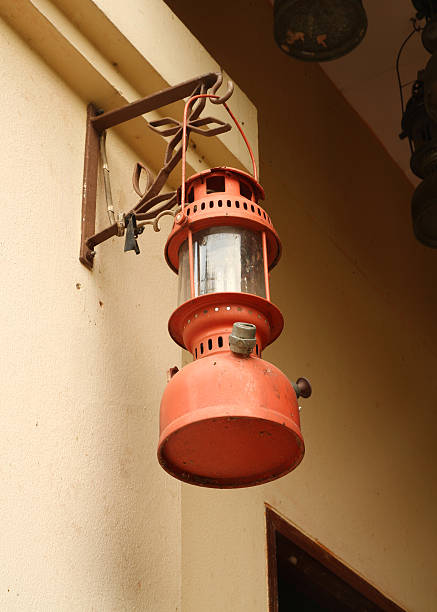 istock Vintage lamp on the wall 176622926