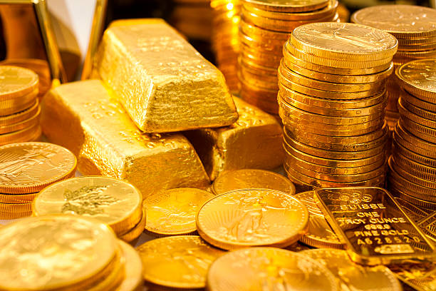 istock Gold Ingot and Coins 176622993