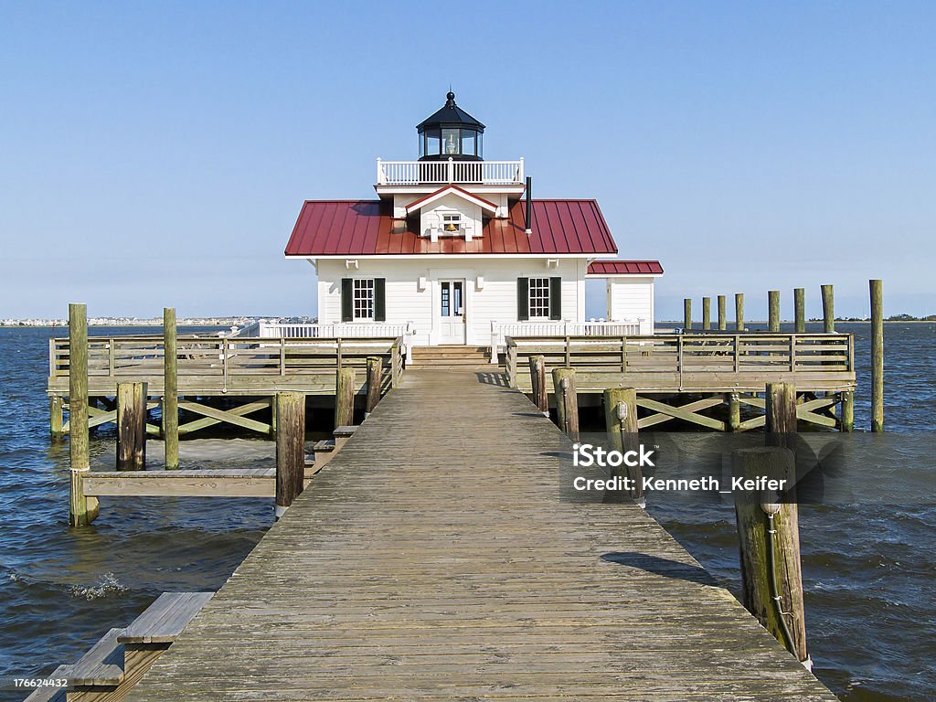 Farol Roanoake pântanos - Foto de stock de Ilha de Roanoke royalty-free