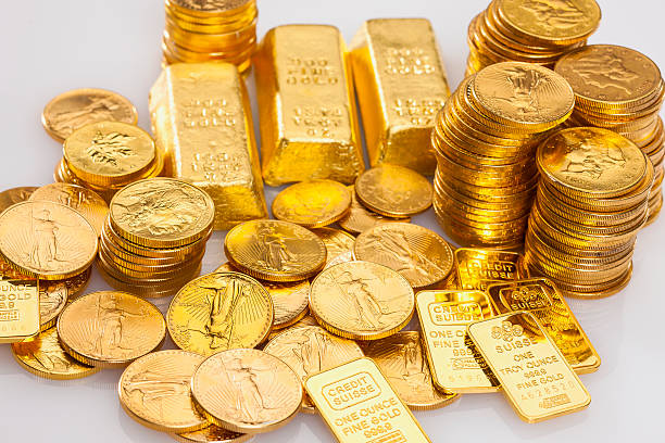 istock Gold Ingot and Coins 176624857