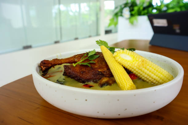 Deep fried duck with malay curry