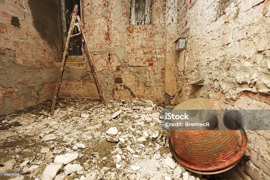 Demolido quarto - Foto de stock de Abandonado royalty-free