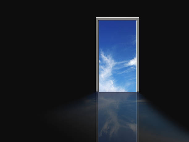 istock door leading to the nature 176628685