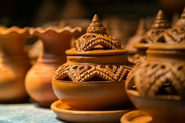 Thai Potteries stock photo
