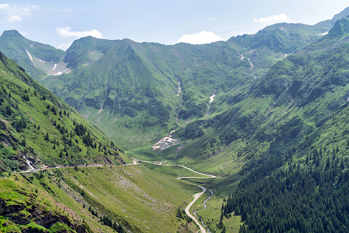 Mountain nature scenary in Romania