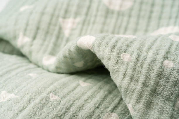istock Close up of muslin blanket texture background 1766358550