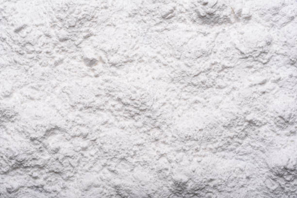 White cassava powder background is an ingredient for food, bakery and dessert. stock photo