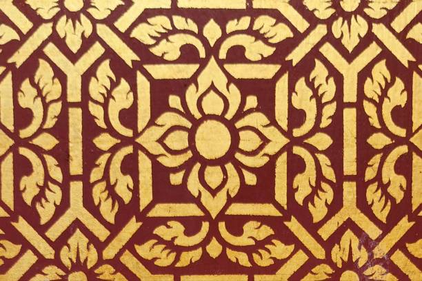 istock Photo of gold pattern inside the ubosot 1766455846