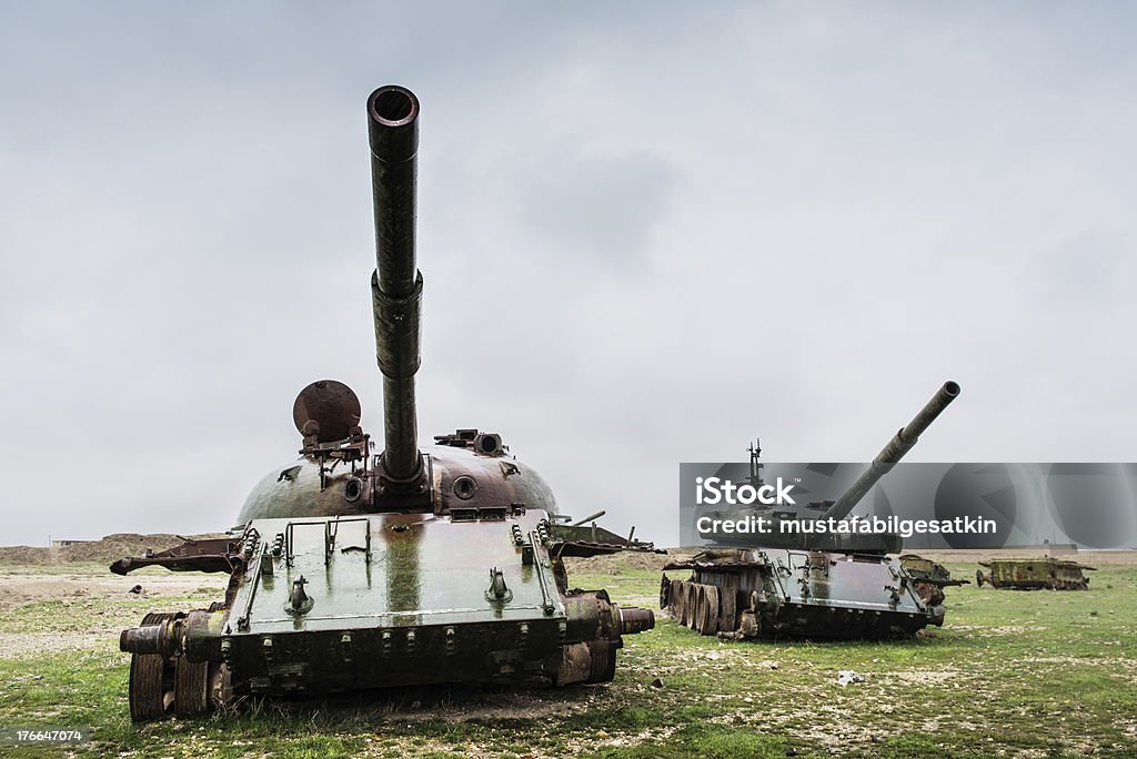 Rostige alte tanks/Afghanistan - Lizenzfrei Abgerissen Stock-Foto