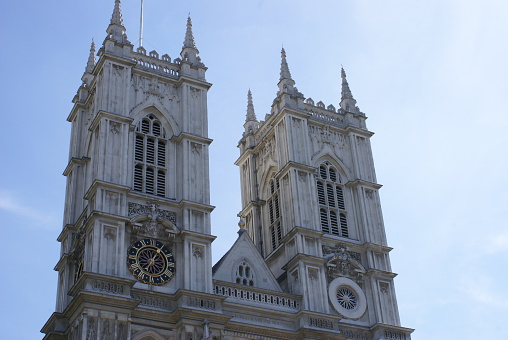 The tower of Westminster Abbey, United Kingdom, August 19 2009