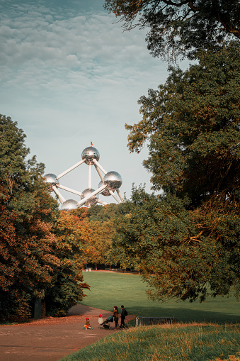 Atomium. View from Laeken Park