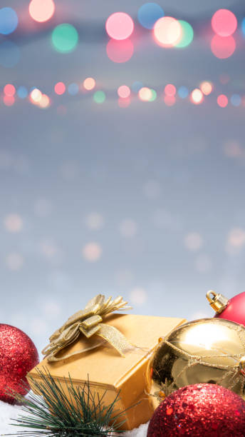 istock Gift box and Christmas ornament 1766504538