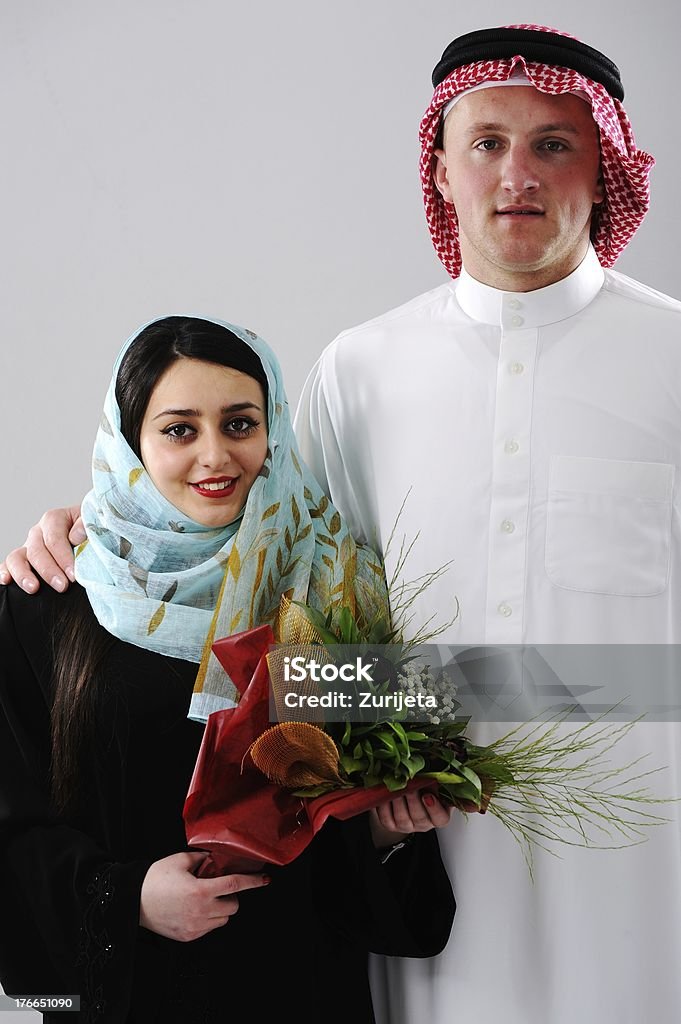 Arabe couple, femme et mari - Photo de Islam libre de droits