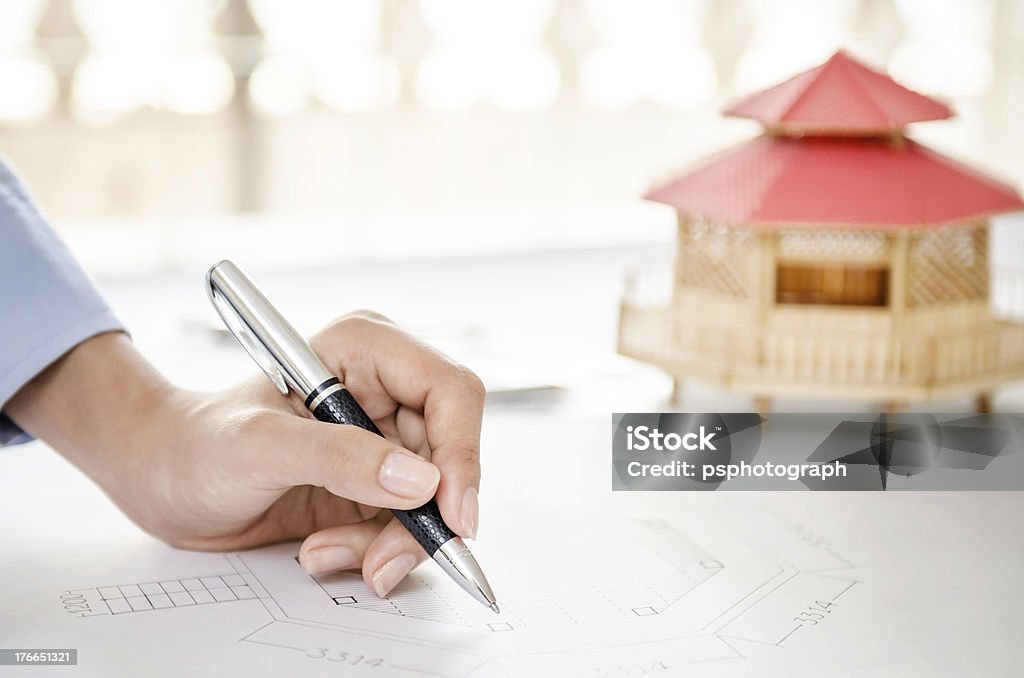 Casa e desenho Modular - Royalty-free Adulto Foto de stock