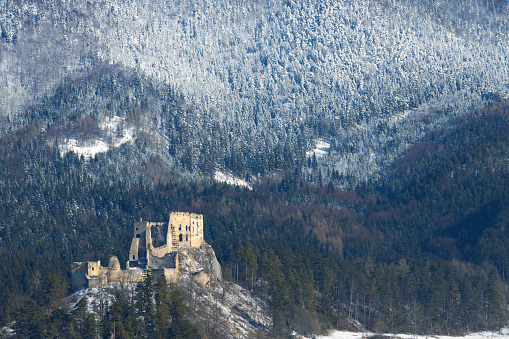 Likava ruins near Ruzomberok in Chocske mountains, Slovakia