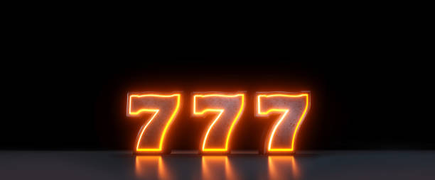 istock 777 Casino Jackpot Symbol With Neon Orange Lights. 1766525310