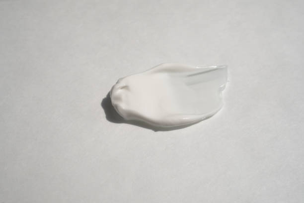 istock A smear of cream on a light background. Beauty concept. 1766539994