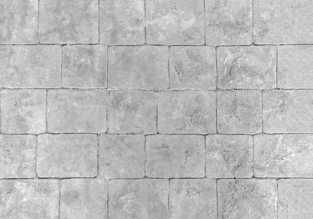 istock Stamped concrete floor texture background. 1766542295