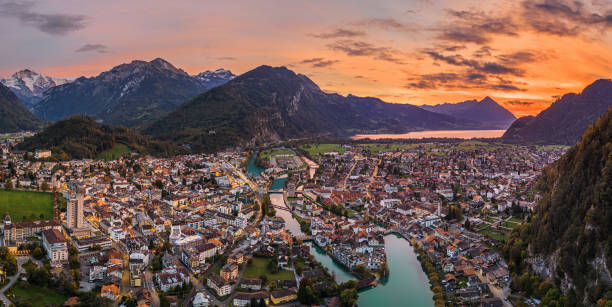 istock Interlaken, Switzerland Overlooking the Aare River 1766570726