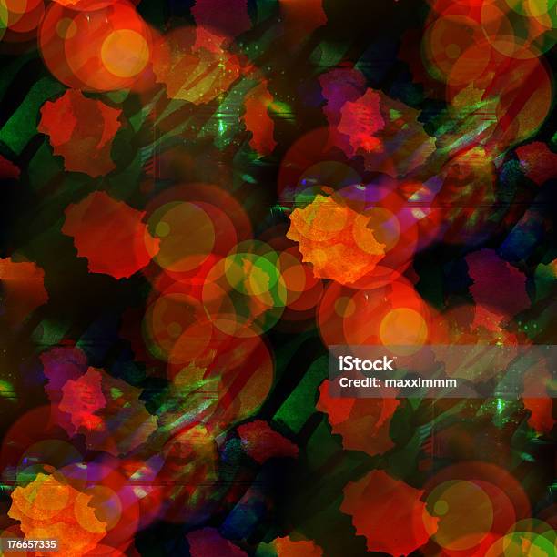 Glare Light Abstract Orange Green Vintage Avantgarde Watercolo Stock Illustration - Download Image Now