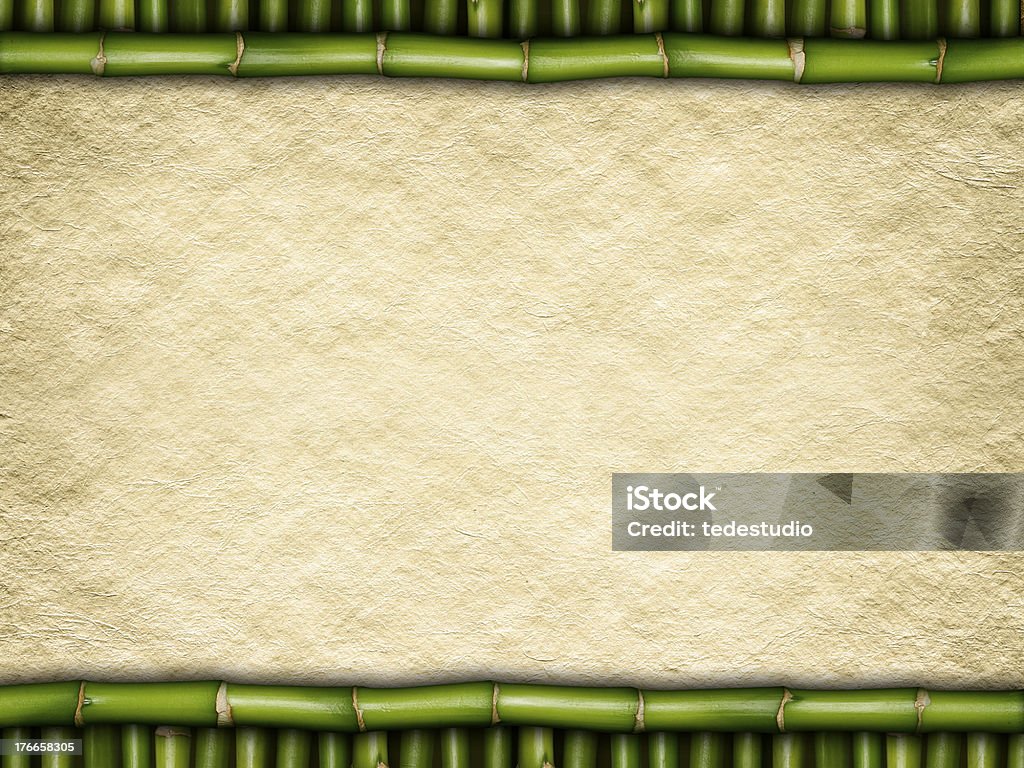 Papel em branco Lençol de picadas de Bambu - Royalty-free Bambu - Família da relva Foto de stock