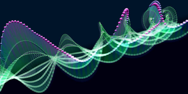 istock Abstract  background twisting wireframe grid with color spheres and defocus. Technology concept data grid.  Banner for business, science and technology data analytics. Big Data. 1766606536