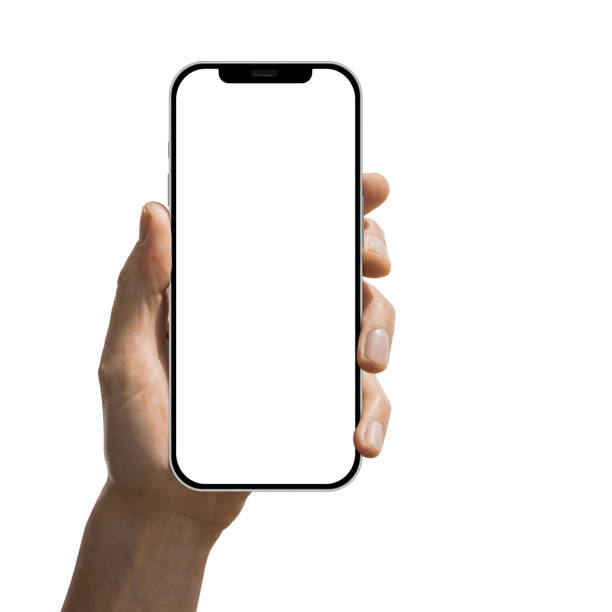 istock a phone  in a hand on the white backgrounds 1766620420
