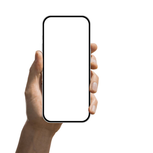 istock a phone  in a hand on the white backgrounds 1766620443