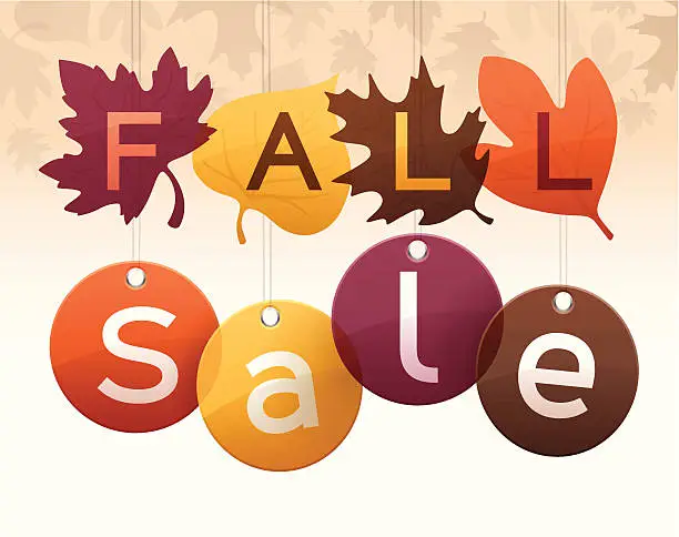 Vector illustration of Fall Sale