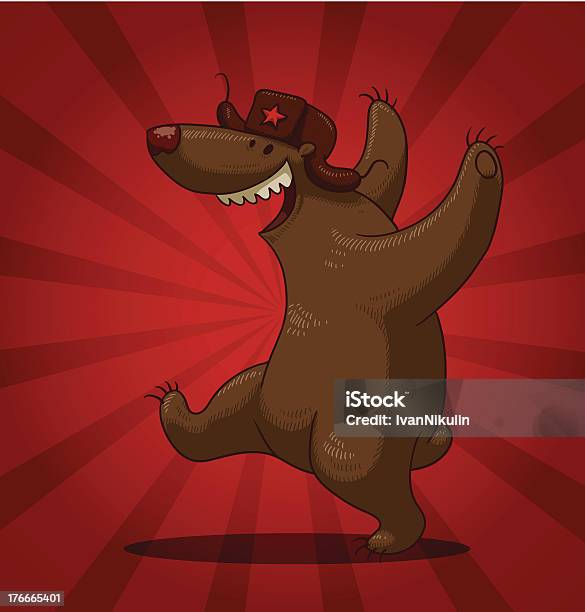 Russian Bear Dancing Stock Illustration - Download Image Now - Animal, Animal Markings, Animal Wildlife