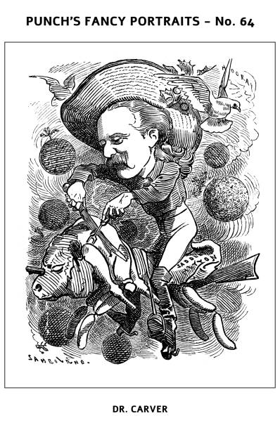 istock Punch's Fancy Portraits - British satire caricature illustration 1766662326