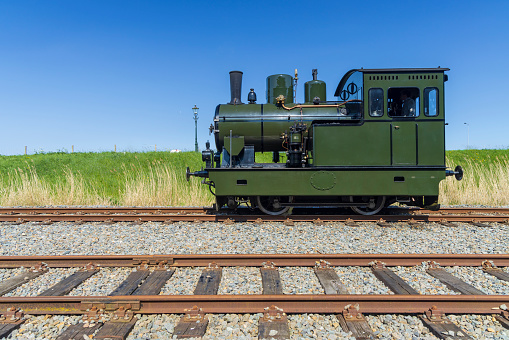 Steam train 9351 on the West Somerset Railway at Watchet