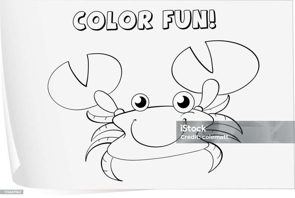 Coloriage la feuille de travail - clipart vectoriel de Activité libre de droits