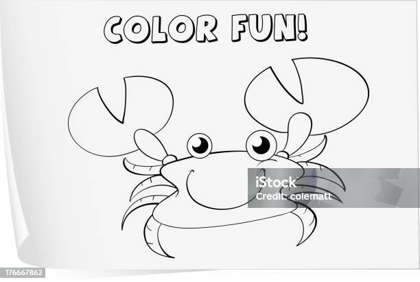 Colorir Folha De Cálculo - Arte vetorial de stock e mais imagens de Animal - Animal, Aprender, Atividade