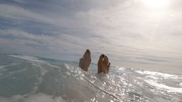 istock View past feet to sea and sky 1766698473