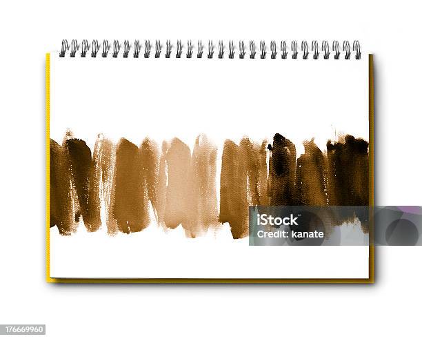 Abstract Watercolor On Book Stock Photo - Download Image Now - Backgrounds, Book, Brown