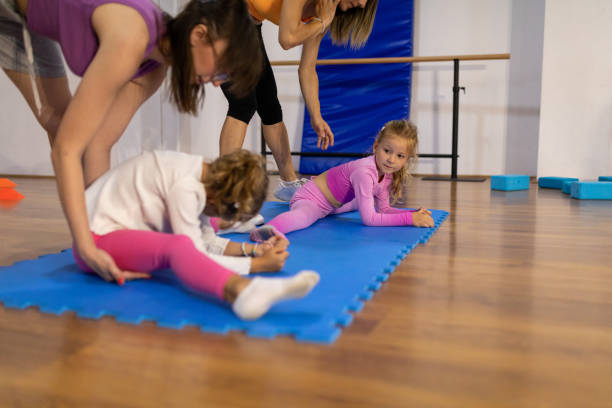 istock Little girls learning in dance studio 1766706706