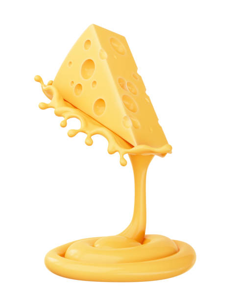 istock Piece of cheese with Cheese sauce. 1766720752